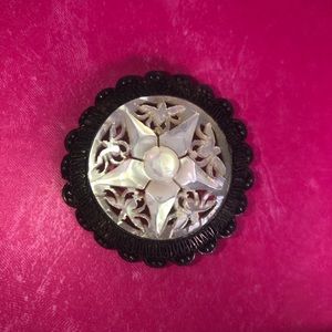 Beautiful Vintage Jerusalem 990 Silver Brooch Pendant